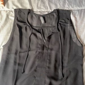 Sheer Black Tank Top